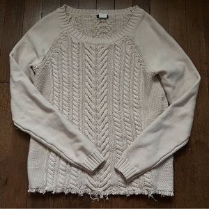 Jcrew destroyed hem sweater